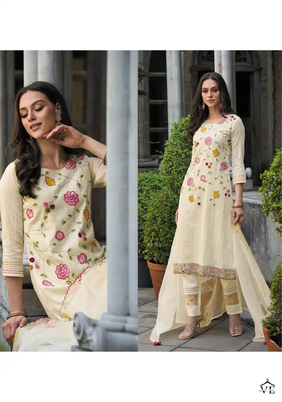 Kailee Fashion Dil-Kash Pure Cotton Wholesale Readymade Suit Catalog — Wholesale Salwar Suits, MPA wholesale from Surat - Gallery Image 5