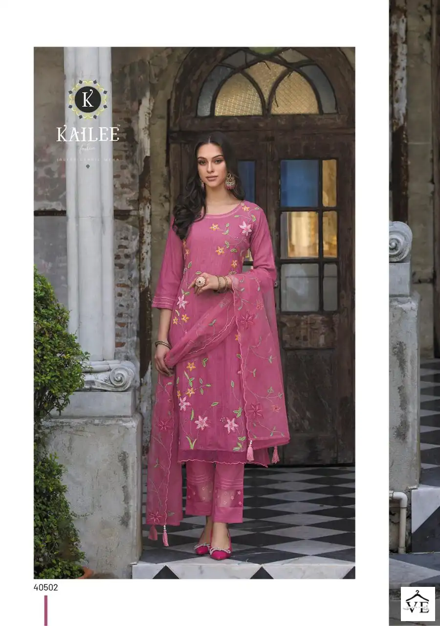 Kailee Fashion Dil-Kash Pure Cotton Wholesale Readymade Suit Catalog — Wholesale Salwar Suits, MPA wholesale from Surat - Gallery Image 7