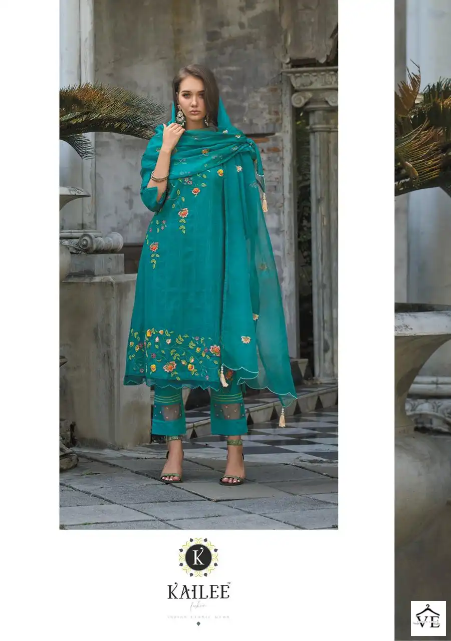 Kailee Fashion Dil-Kash Pure Cotton Wholesale Readymade Suit Catalog — Wholesale Salwar Suits, MPA wholesale from Surat - Gallery Image 2