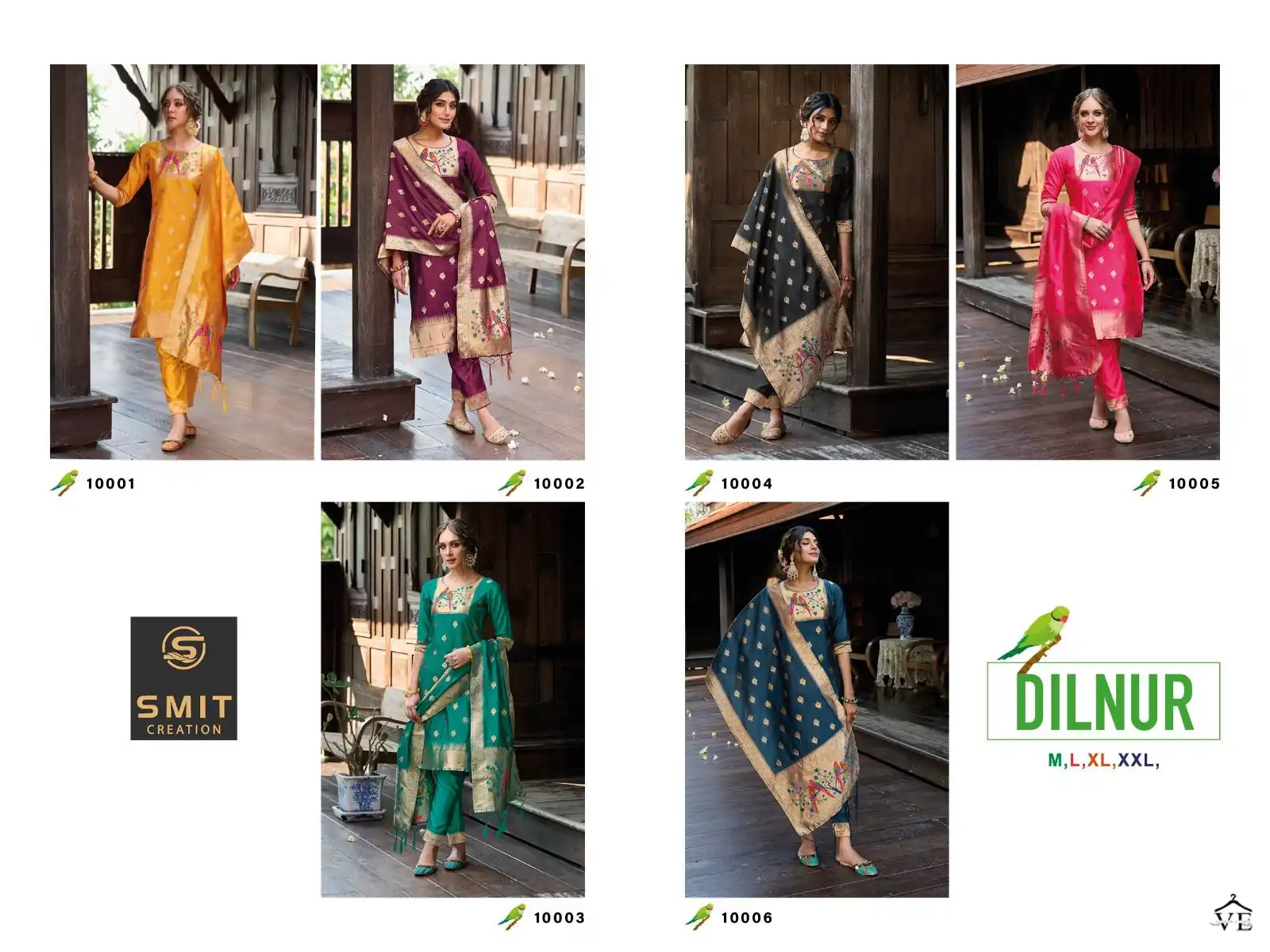 Poonam Designer Dilnur Pure Tapela Silk Wholesale Paithani Readymade Suits Catalog — Wholesale Salwar Suits, MPA wholesale from Surat — view 7
