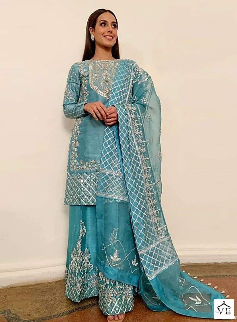 Dinsaa 149 Organza Wholesale Pakistani Salwar Suit Catalog — Wholesale Salwar Suits, MPA wholesale from Surat - Gallery Image 3