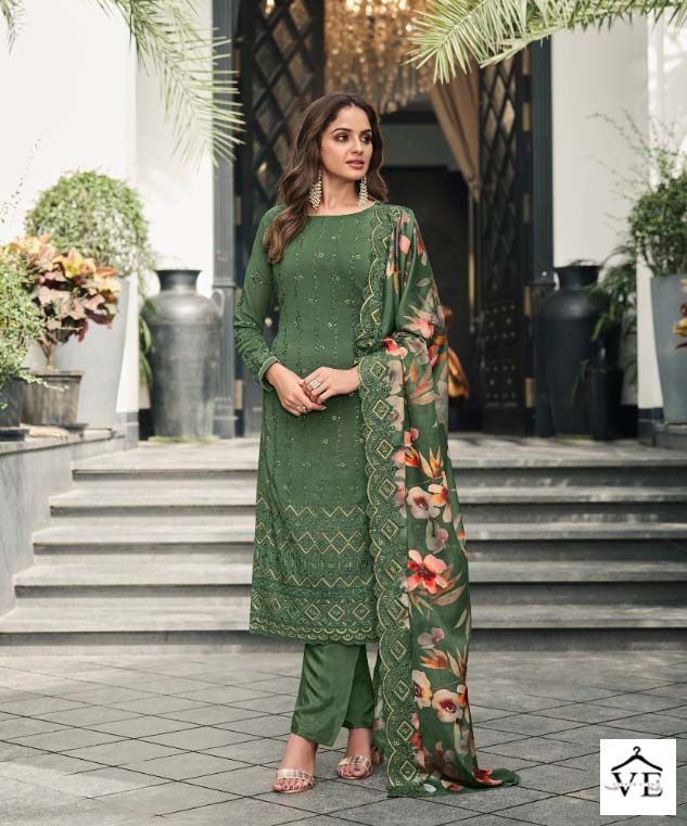Zisa Elegant Vol 3 Georgette Wholesale Designer Salwar Suit Catalog — Wholesale Salwar Suits, MPA wholesale from Surat - Gallery Image 4