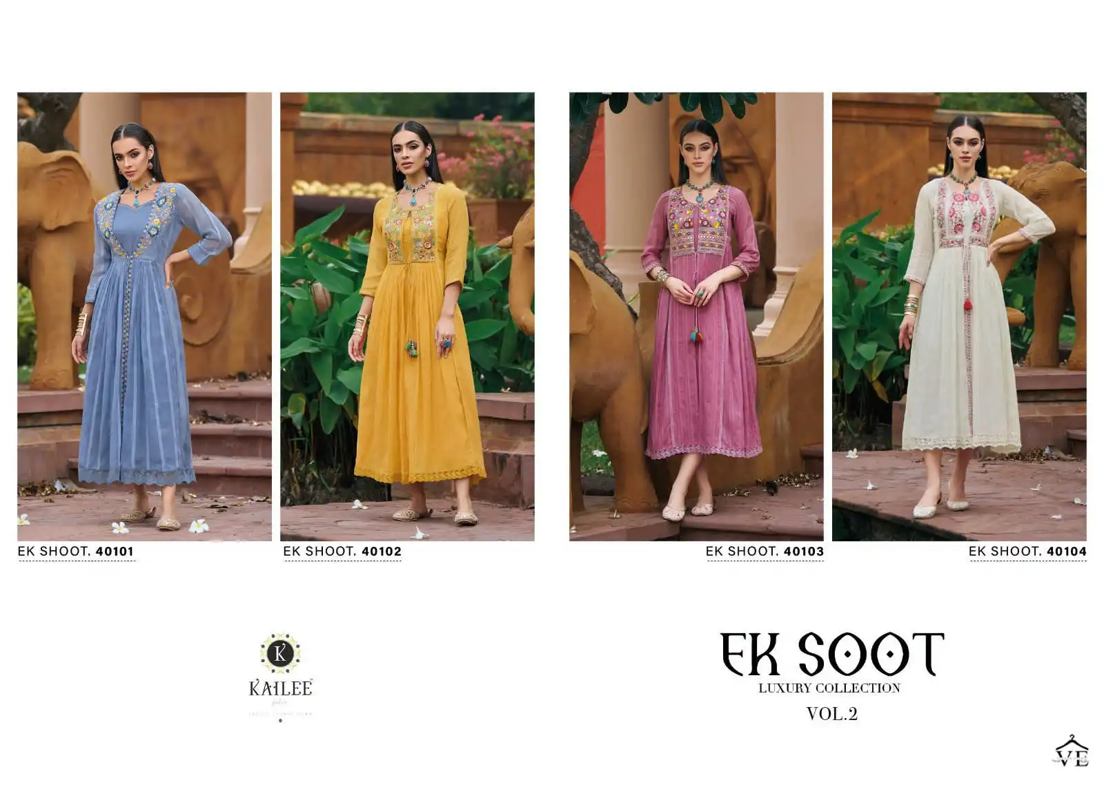 Kailee Fashion Ek Soot Vol-2 Pure Weaving Cotton Wholesale Designer Kurti Catalog — Wholesale Kurtis, MPA wholesale from Surat — view 6