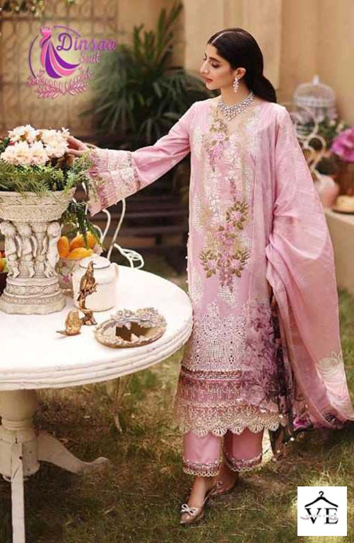 Dinsaa Elaf Summer Collection Vol 1 Nx Pure Cotton Wholesale Pakistani Salwar Suit Catalog - Image 2