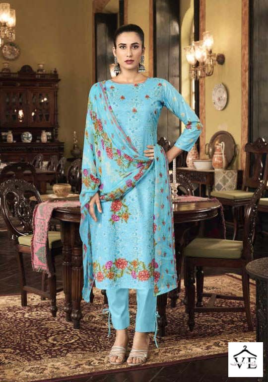Belliza Eva Pure Cotton Wholesale Salwar Suit Catalog — Wholesale Salwar Suits, MPA wholesale from Surat - Gallery Image 5
