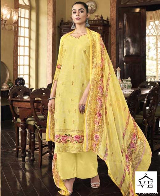 Belliza Eva Pure Cotton Wholesale Salwar Suit Catalog — Wholesale Salwar Suits, MPA wholesale from Surat — view 1