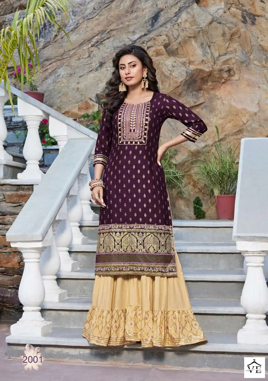 Diya Trendz Fashion Tadka Vol-2 Rayon Wholesale Kurti With Pant Catalog — Wholesale Kurtis, MPA wholesale from Surat - Gallery Image 2
