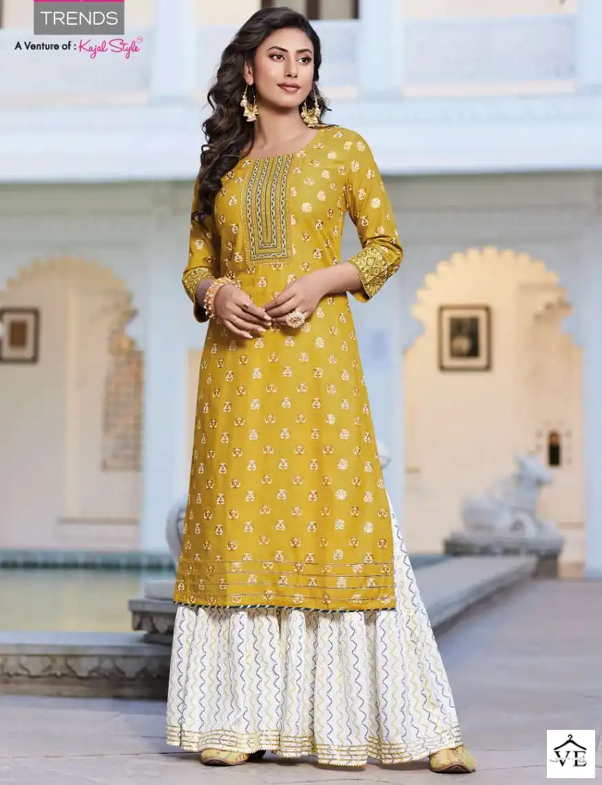 Diya Trendz Fashion Tadka Vol-2 Rayon Wholesale Kurti With Pant Catalog — Wholesale Kurtis, MPA wholesale from Surat — view 1