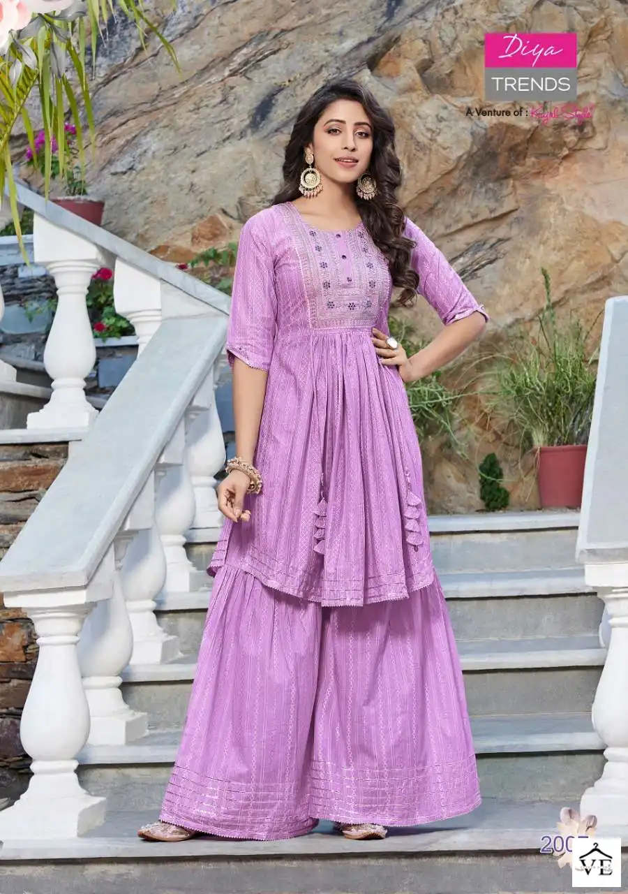 Diya Trendz Fashion Tadka Vol-2 Rayon Wholesale Kurti With Pant Catalog — Wholesale Kurtis, MPA wholesale from Surat - Gallery Image 7