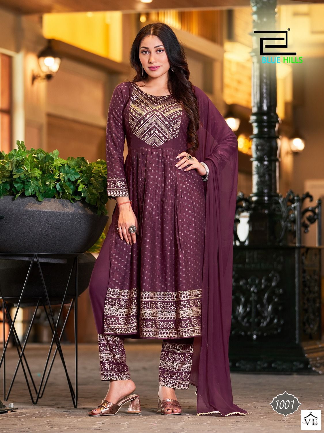 Blue Hills Festival Night Vol 7 Rayon Wholesale Readymade Nyra Salwar Suit Catalog — Wholesale Salwar Suits, MPA wholesale from Surat - Gallery Image 2