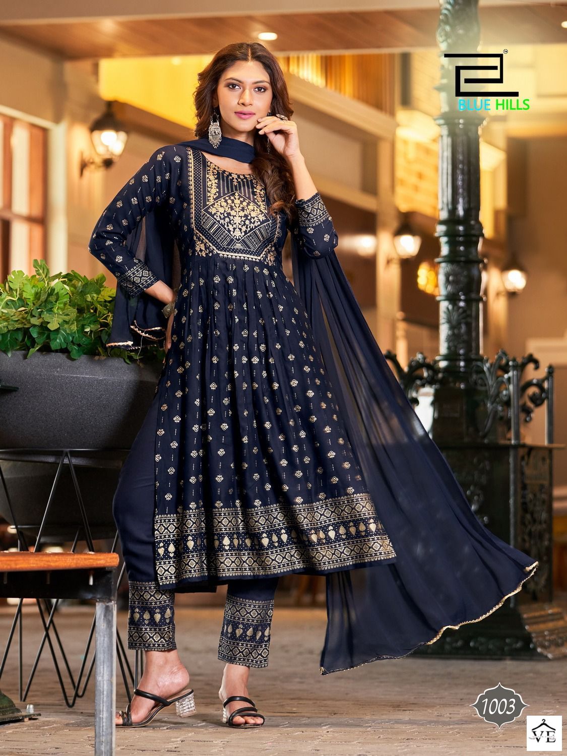 Blue Hills Festival Night Vol 7 Rayon Wholesale Readymade Nyra Salwar Suit Catalog — Wholesale Salwar Suits, MPA wholesale from Surat - Gallery Image 6