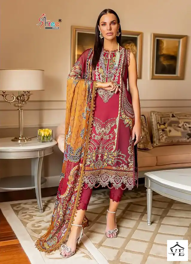 Shree Fabs Firdous Exclusive Collection Vol-27 Pure Cotton Wholesale Pakistani Suit Catalog — Wholesale Salwar Suits, MPA wholesale from Surat - Gallery Image 4
