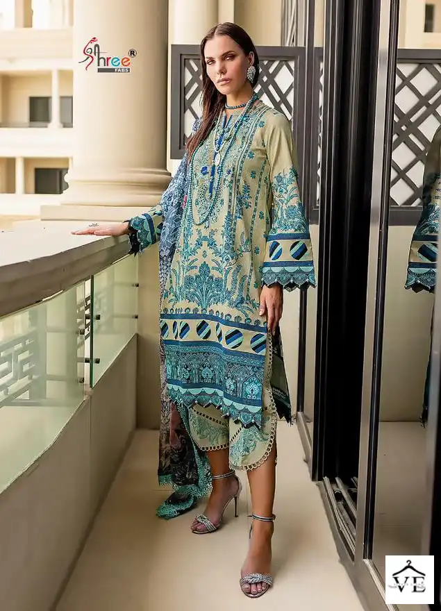 Shree Fabs Firdous Exclusive Collection Vol-27 Pure Cotton Wholesale Pakistani Suit Catalog — Wholesale Salwar Suits, MPA wholesale from Surat - Gallery Image 7