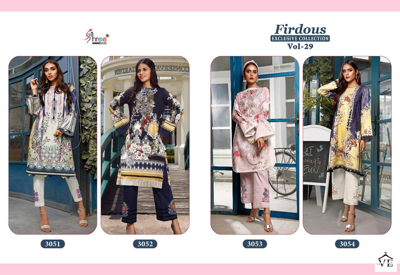 Shree Fabs Firdous Exclusive Collection Vol 29 Cotton Wholesale Pakikstani Salwar Suit Catalog — Wholesale Salwar Suits, MPA wholesale from Surat — view 5