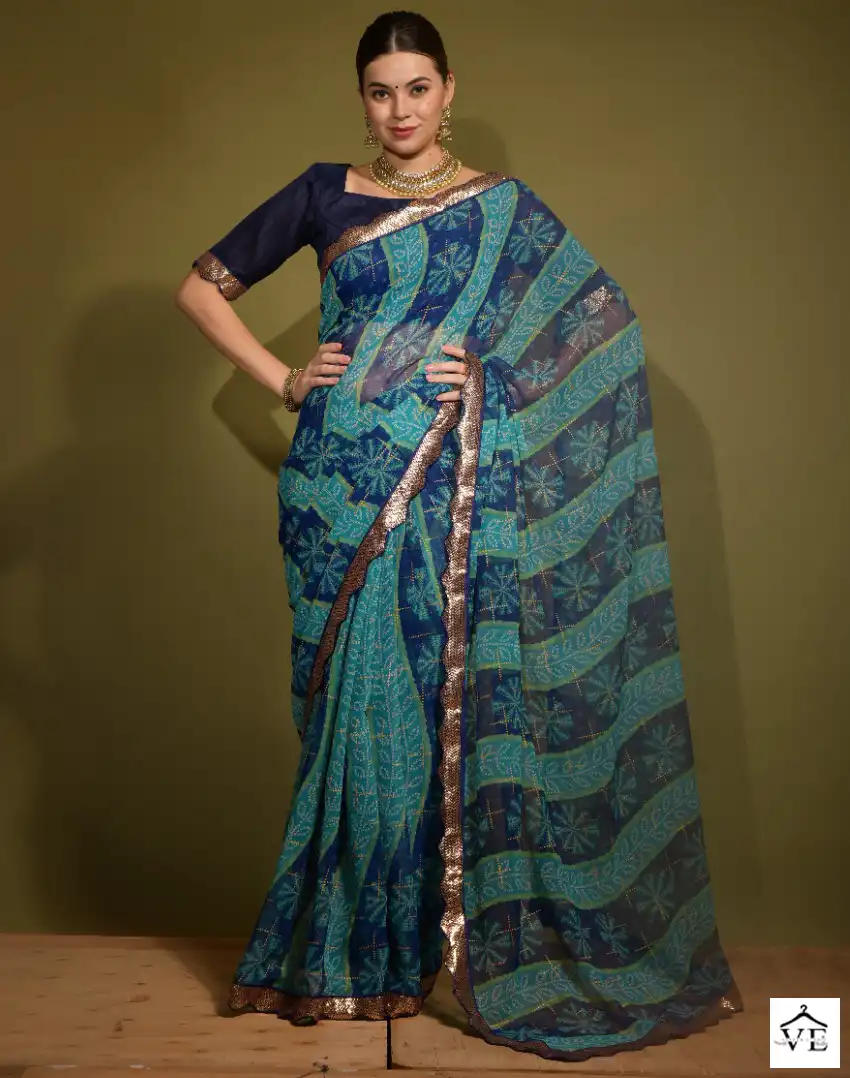 PC Floral Vol 10 Georgette Chiffon Wholesale Designer Saree Catalog — Wholesale Sarees, MPA wholesale from Surat — view 1
