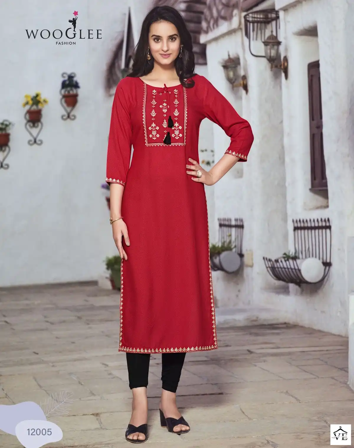 Wooglee Florance Rayon Wholesale Kurti Catalog — Wholesale Kurtis, MPA wholesale from Surat — view 1