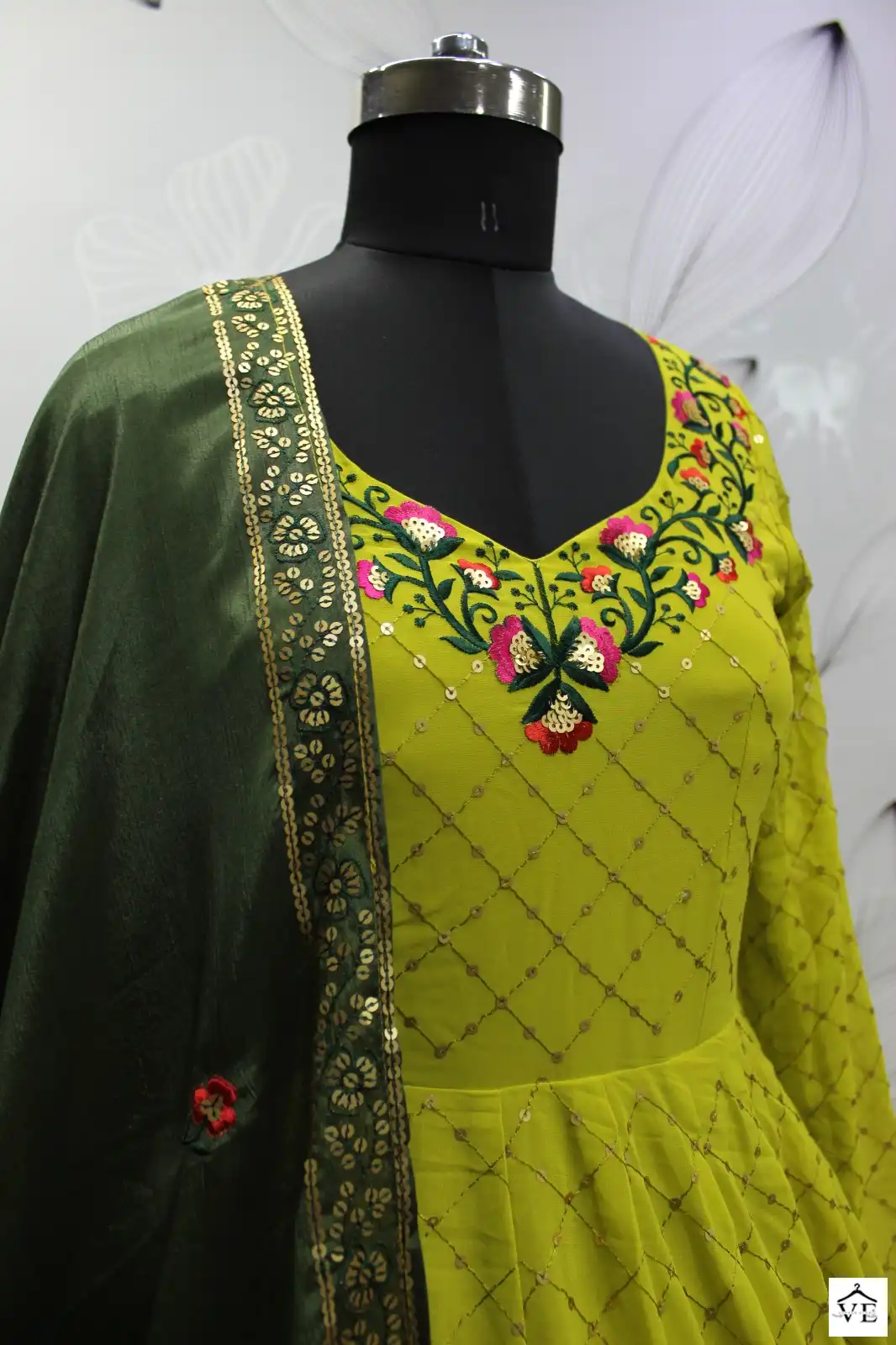 Shubhkala Flory Vol 30 Georgette Wholesale Gown With Dupatta Catalog — Wholesale Salwar Suits, MPA wholesale from Surat - Gallery Image 8