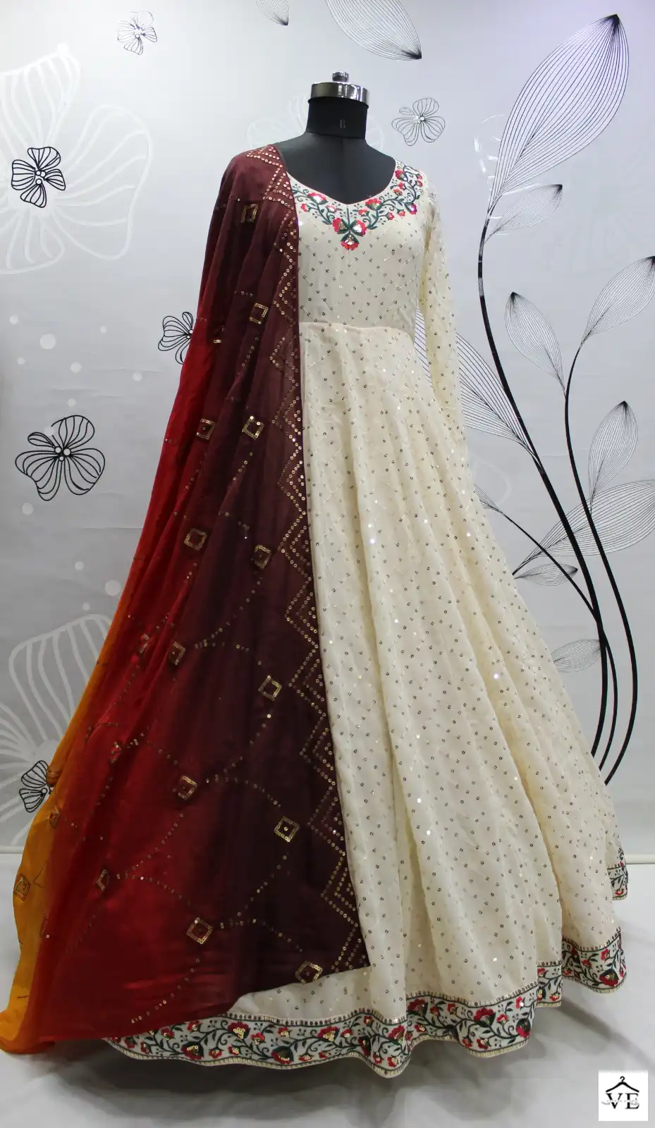 Shubhkala Flory Vol 30 Georgette Wholesale Gown With Dupatta Catalog — Wholesale Salwar Suits, MPA wholesale from Surat - Gallery Image 5