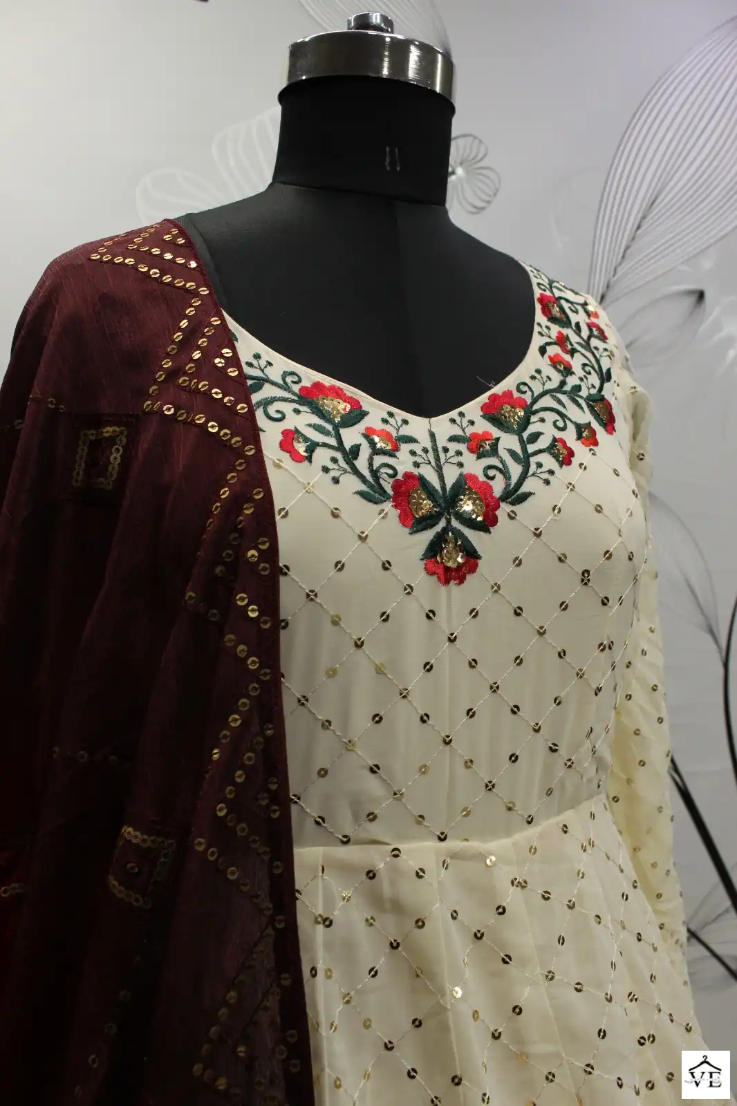 Shubhkala Flory Vol 30 Georgette Wholesale Gown With Dupatta Catalog — Wholesale Salwar Suits, MPA wholesale from Surat - Gallery Image 7
