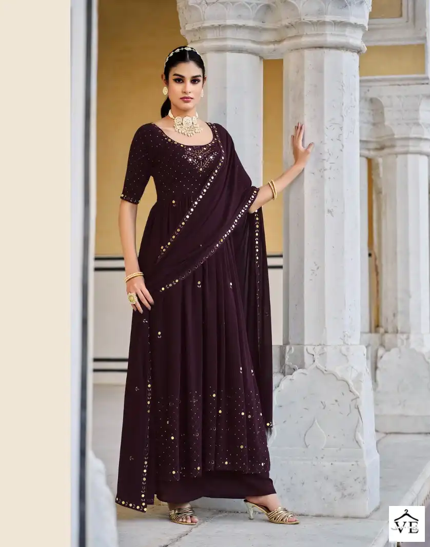 Shubhkala Flory Vol-32 Georgette Wholesale Readymade Suits Catalog — Wholesale Salwar Suits, MPA wholesale from Surat - Gallery Image 2