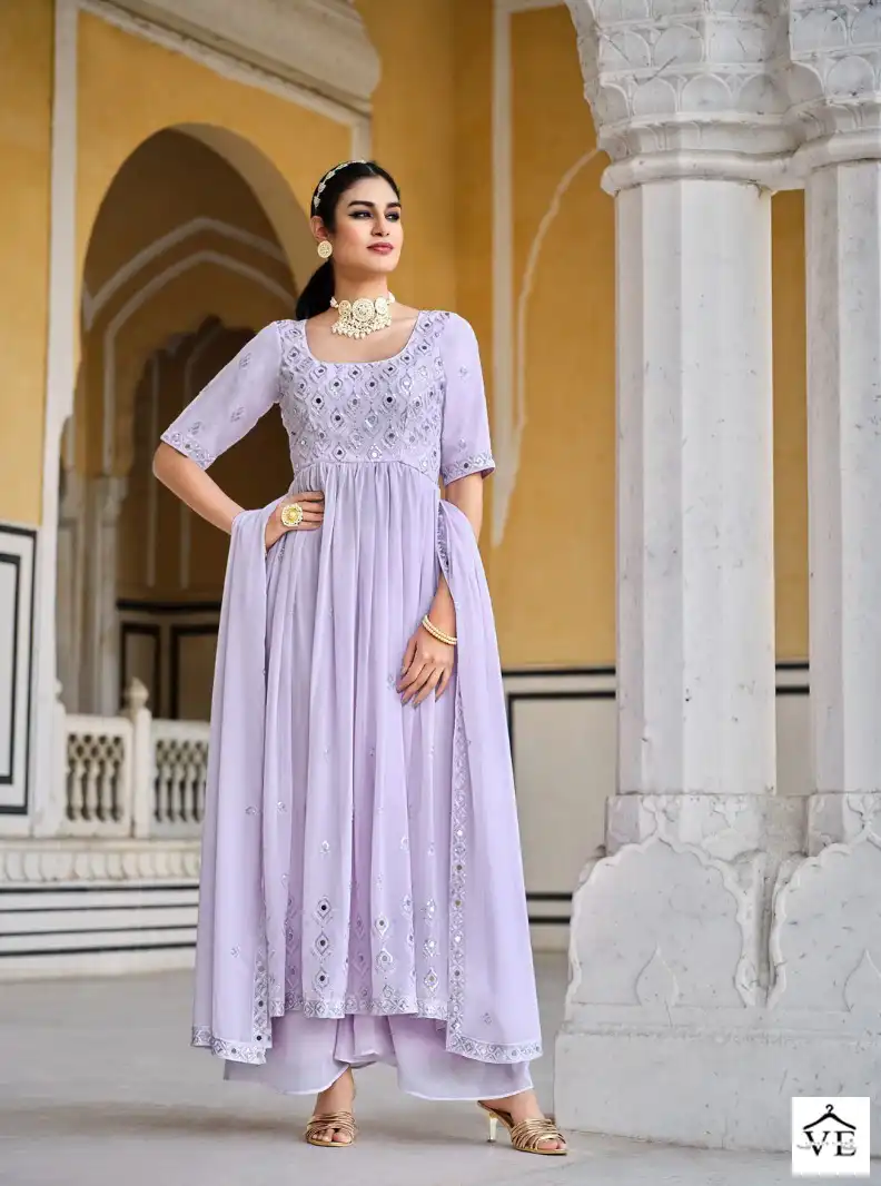 Shubhkala Flory Vol-32 Georgette Wholesale Readymade Suits Catalog — Wholesale Salwar Suits, MPA wholesale from Surat - Gallery Image 7