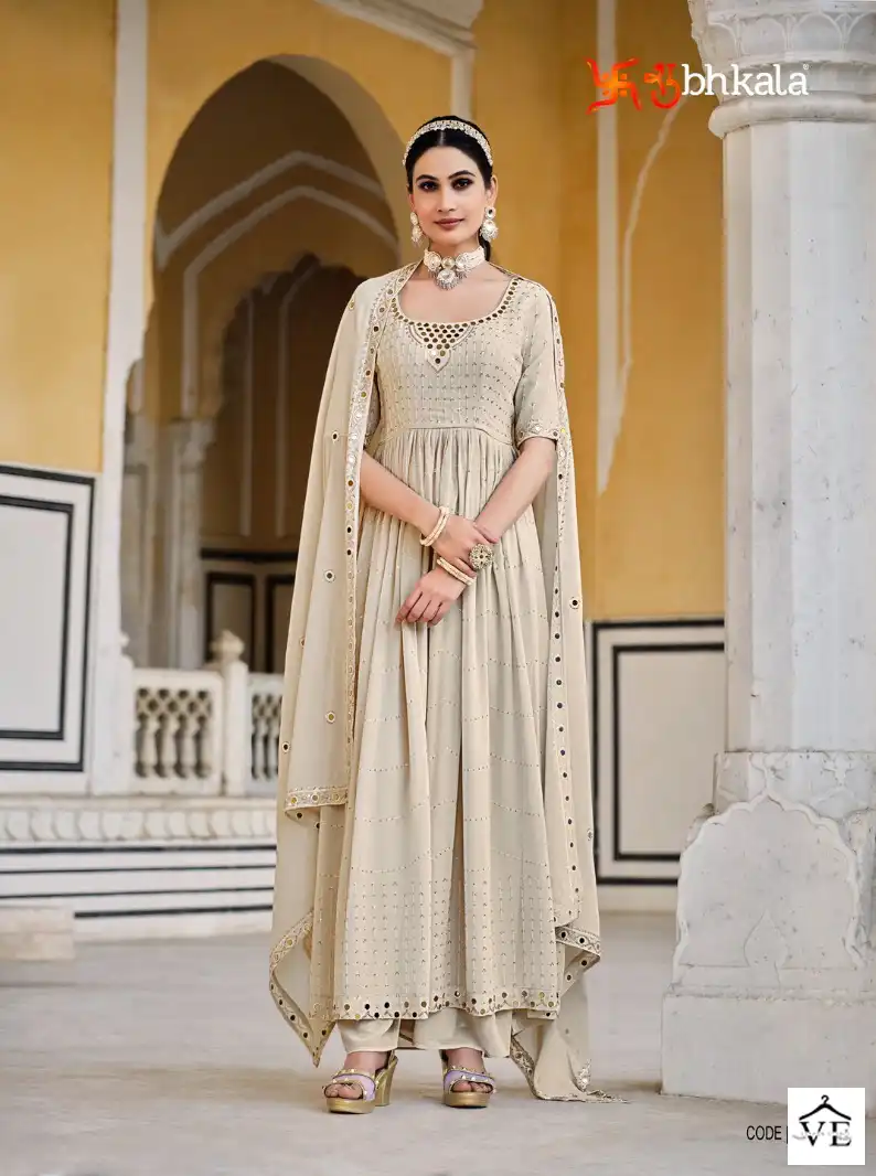 Shubhkala Flory Vol-32 Georgette Wholesale Readymade Suits Catalog — Wholesale Salwar Suits, MPA wholesale from Surat - Gallery Image 4