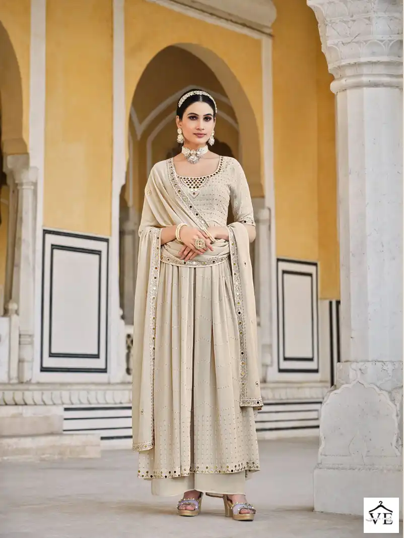 Shubhkala Flory Vol-32 Georgette Wholesale Readymade Suits Catalog — Wholesale Salwar Suits, MPA wholesale from Surat - Gallery Image 3