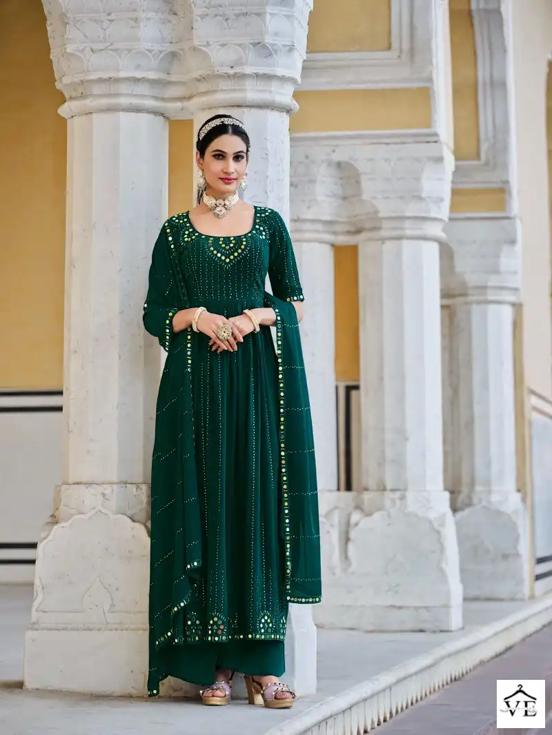 Shubhkala Flory Vol-32 Georgette Wholesale Readymade Suits Catalog — Wholesale Salwar Suits, MPA wholesale from Surat - Gallery Image 5