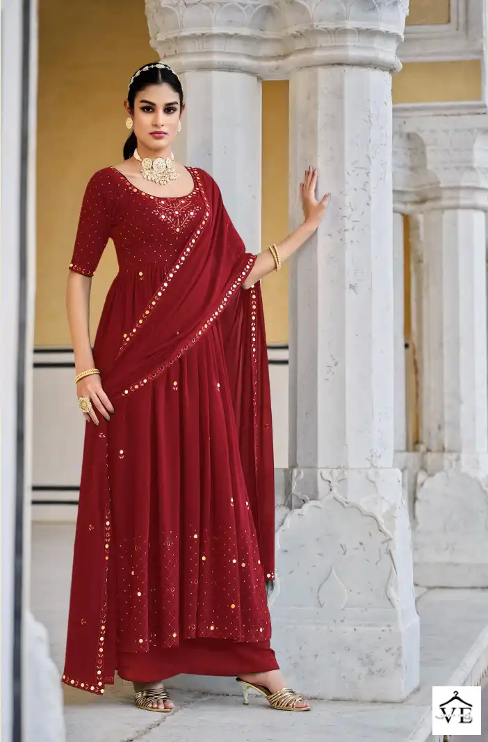 Shubhkala Flory Vol 33 Georgette Wholesale Ready To Wear Suits Catalog — Wholesale Salwar Suits, MPA wholesale from Surat — view 3