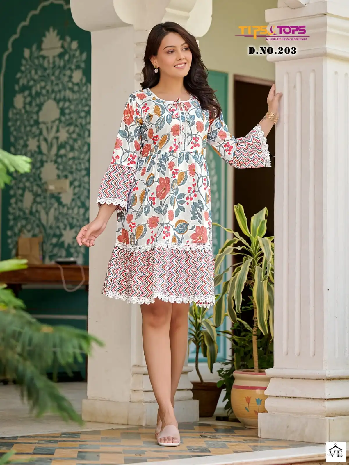 Tips & Tops Fusion Vol 2 Cotton Wholesale Kurti Catalog — Wholesale Kurtis, MPA wholesale from Surat - Gallery Image 6