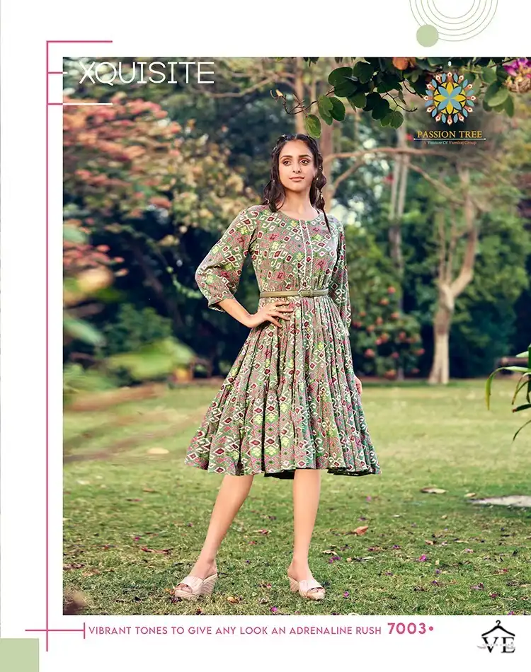 Passion Tree Flair Girl Vol-1 Rayon Wrinkle Wholesale Kurti Catalog — Wholesale Kurtis, MPA wholesale from Surat — view 4