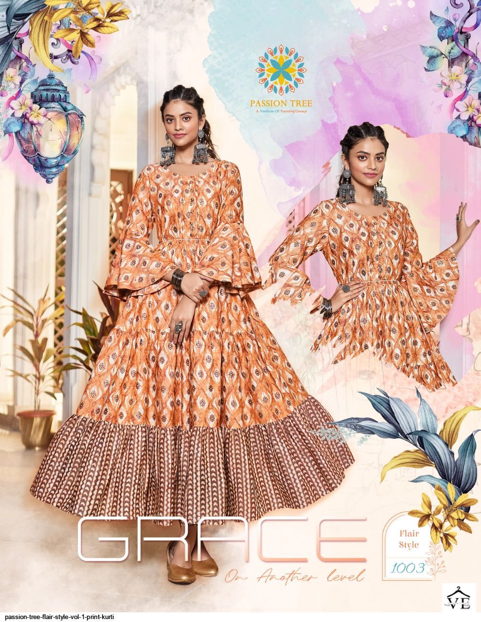 Vardan Ethnic Flair Style Vol 1 Capsule Print Wholesale Kurtis Catalog — Wholesale Kurtis, MPA wholesale from Surat - Gallery Image 2
