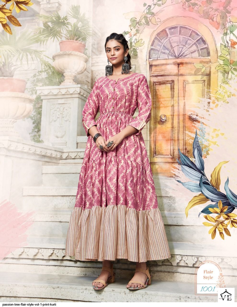 Vardan Ethnic Flair Style Vol 1 Capsule Print Wholesale Kurtis Catalog — Wholesale Kurtis, MPA wholesale from Surat - Gallery Image 3