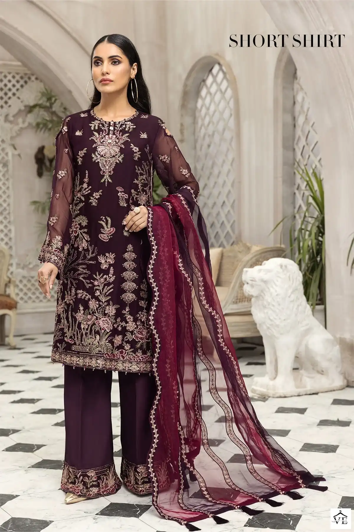 Elaf G-162 Butterfly Net Wholesale Pakistani Suit — Wholesale Salwar Suits, MPA wholesale from Surat - Gallery Image 2