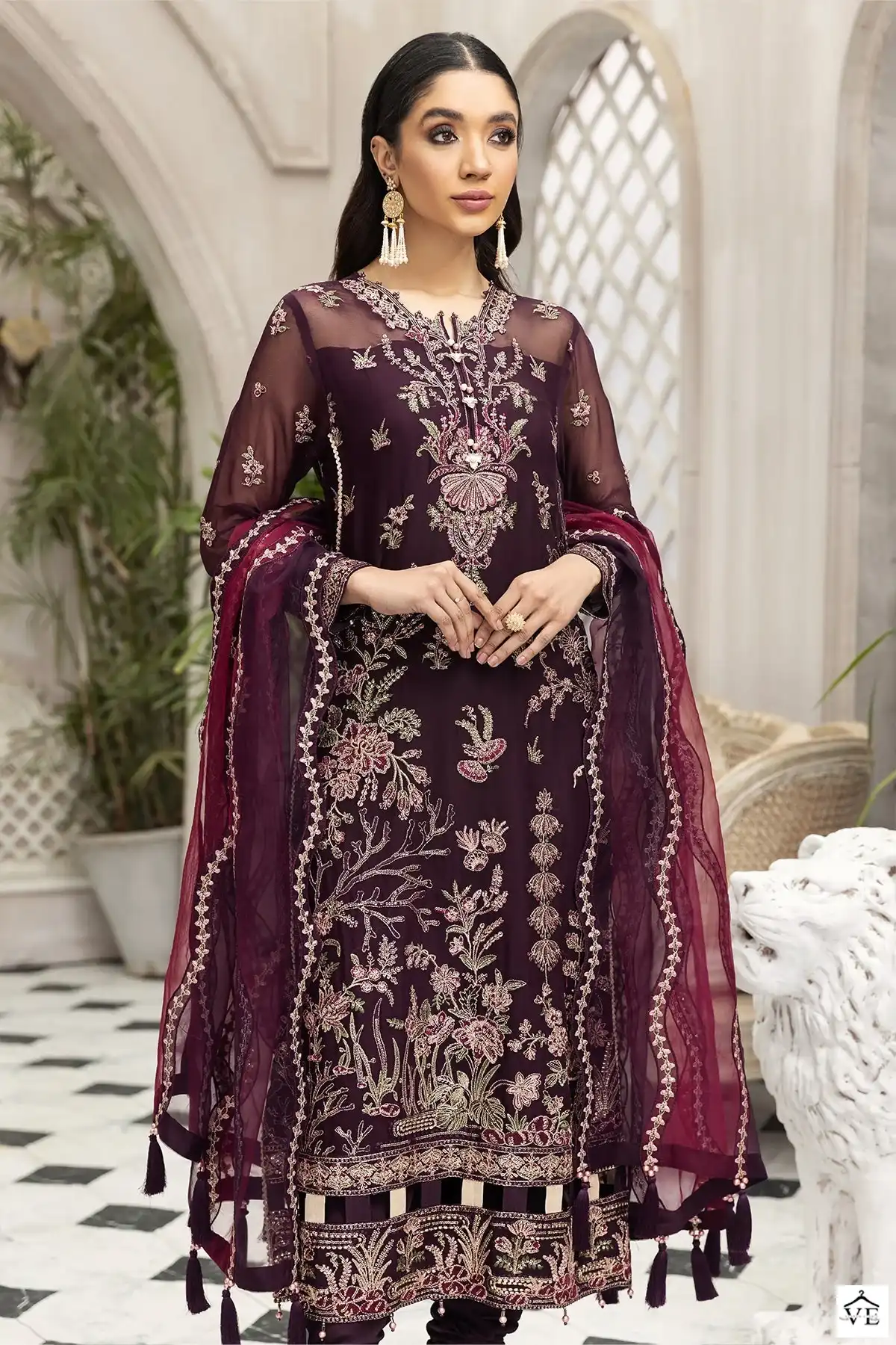 Elaf G-162 Butterfly Net Wholesale Pakistani Suit — Wholesale Salwar Suits, MPA wholesale from Surat - Gallery Image 5