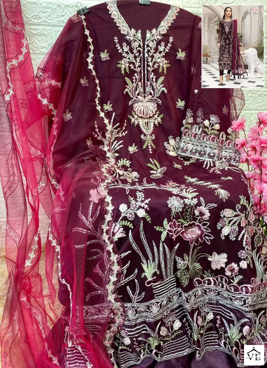 Elaf G-162 Butterfly Net Wholesale Pakistani Suit — Wholesale Salwar Suits, MPA wholesale from Surat - Gallery Image 8
