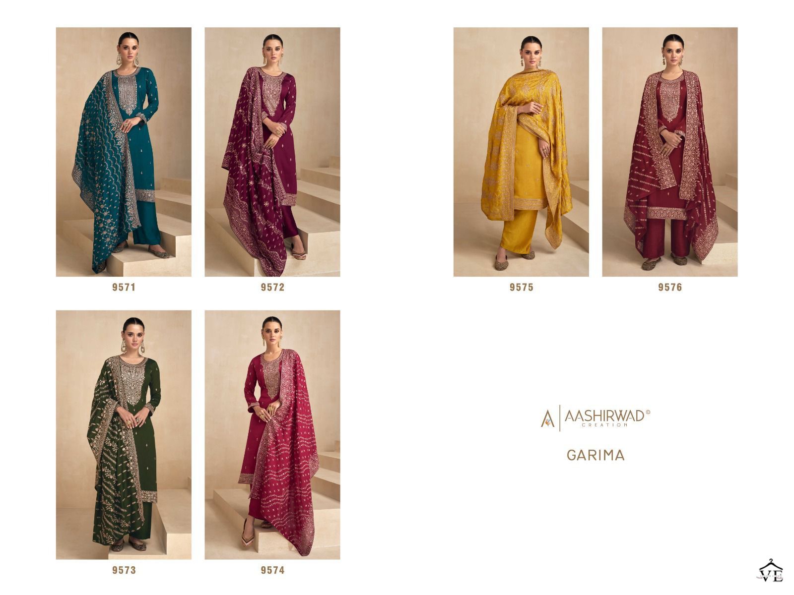 Aashirwad Garima Silk Wholesale Designer Salwar Suit Catalog — Wholesale Salwar Suits, Aashirwad Creation wholesale from Surat — view 7