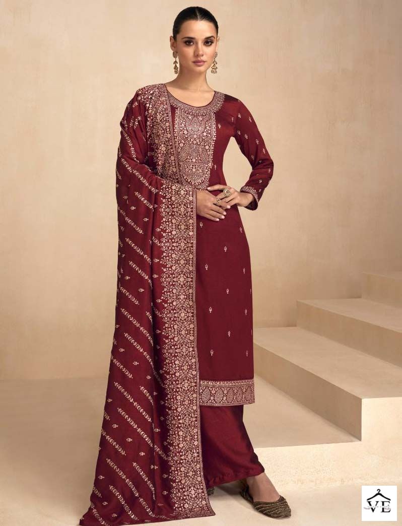 Aashirwad Garima Silk Wholesale Designer Salwar Suit Catalog — Wholesale Salwar Suits, Aashirwad Creation wholesale from Surat - Gallery Image 5