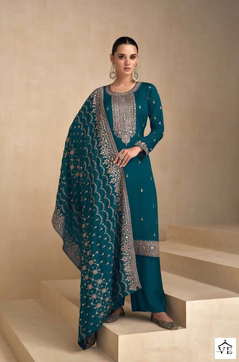 Aashirwad Garima Silk Wholesale Designer Salwar Suit Catalog — Wholesale Salwar Suits, Aashirwad Creation wholesale from Surat - Gallery Image 6