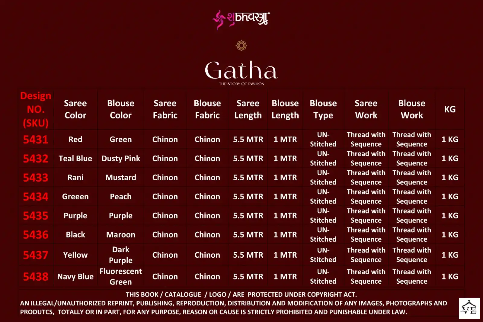 Shubhvastra Gatha Vol 1 Chinon Wholesale Party Wear Saree Catalog — Wholesale Sarees, MPA wholesale from Surat — view 11