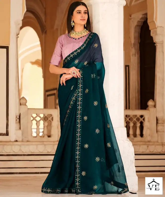 Shubhvastra Gatha Vol 1 Chinon Wholesale Party Wear Saree Catalog — Wholesale Sarees, MPA wholesale from Surat — view 1