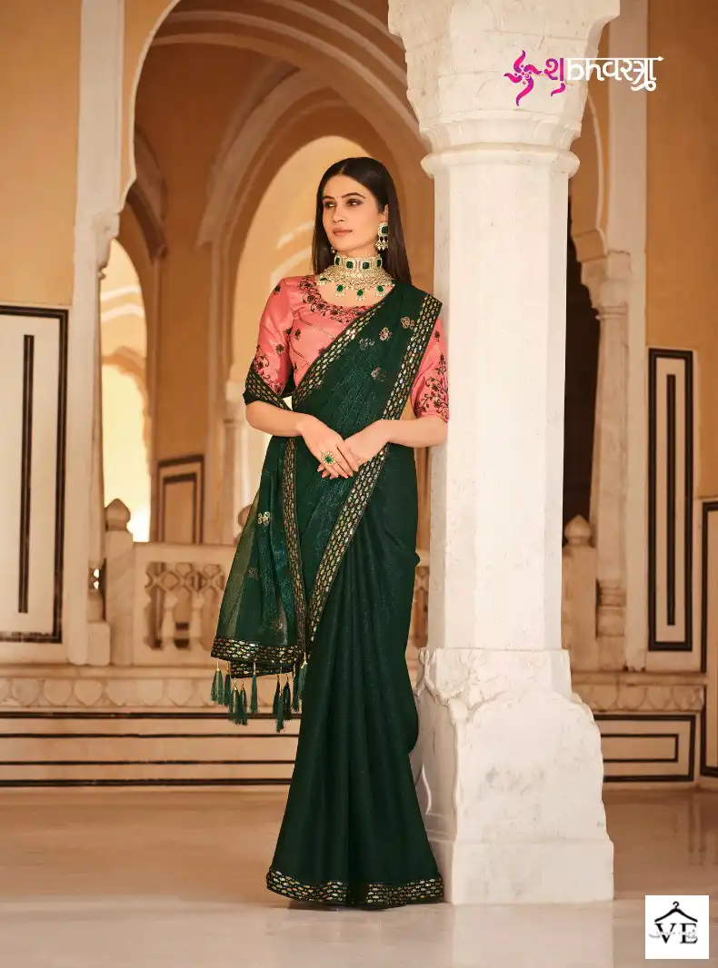 Shubhvastra Gatha Vol 1 Chinon Wholesale Party Wear Saree Catalog — Wholesale Sarees, MPA wholesale from Surat - Gallery Image 4