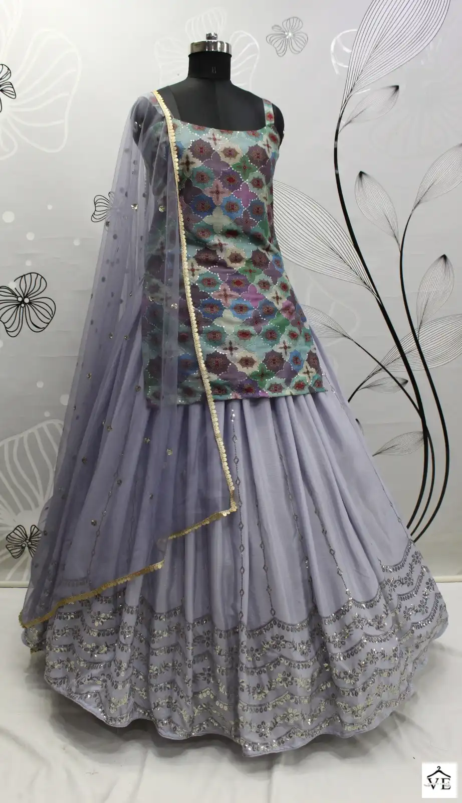 Shubhkala Girly Vol 23 Chinon Silk Wholesale Readymade Lehenga Choli Catalog — Wholesale Lehenga, MPA wholesale from Surat - Gallery Image 9