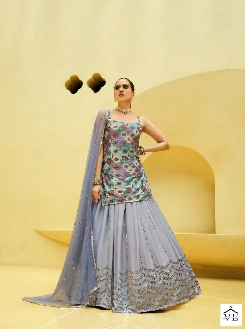 Shubhkala Girly Vol 23 Chinon Silk Wholesale Readymade Lehenga Choli Catalog — Wholesale Lehenga, MPA wholesale from Surat - Gallery Image 2