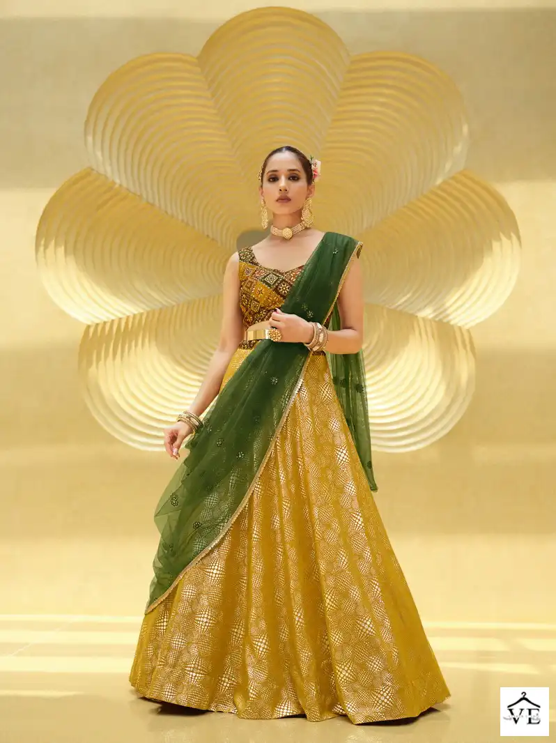 Shubhkala Girly Vol 23 Chinon Silk Wholesale Readymade Lehenga Choli Catalog — Wholesale Lehenga, MPA wholesale from Surat - Gallery Image 4