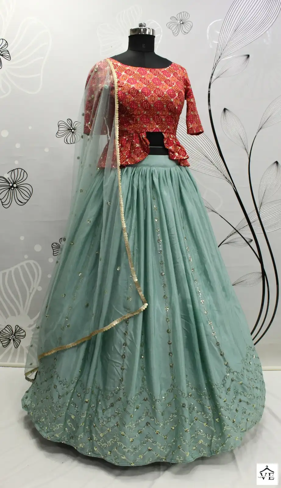 Shubhkala Girly Vol 23 Chinon Silk Wholesale Readymade Lehenga Choli Catalog — Wholesale Lehenga, MPA wholesale from Surat - Gallery Image 14