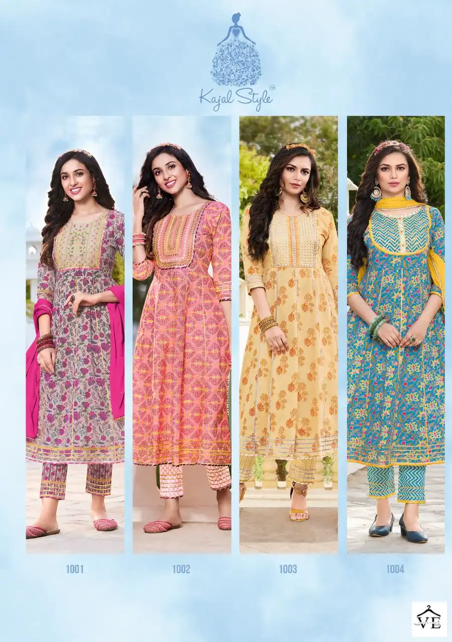 Kajal Style Glam Look Vol 1 Heavy Printed Cotton Wholesale Readymade Suits Catalog — Wholesale Salwar Suits, MPA wholesale from Surat - Gallery Image 9