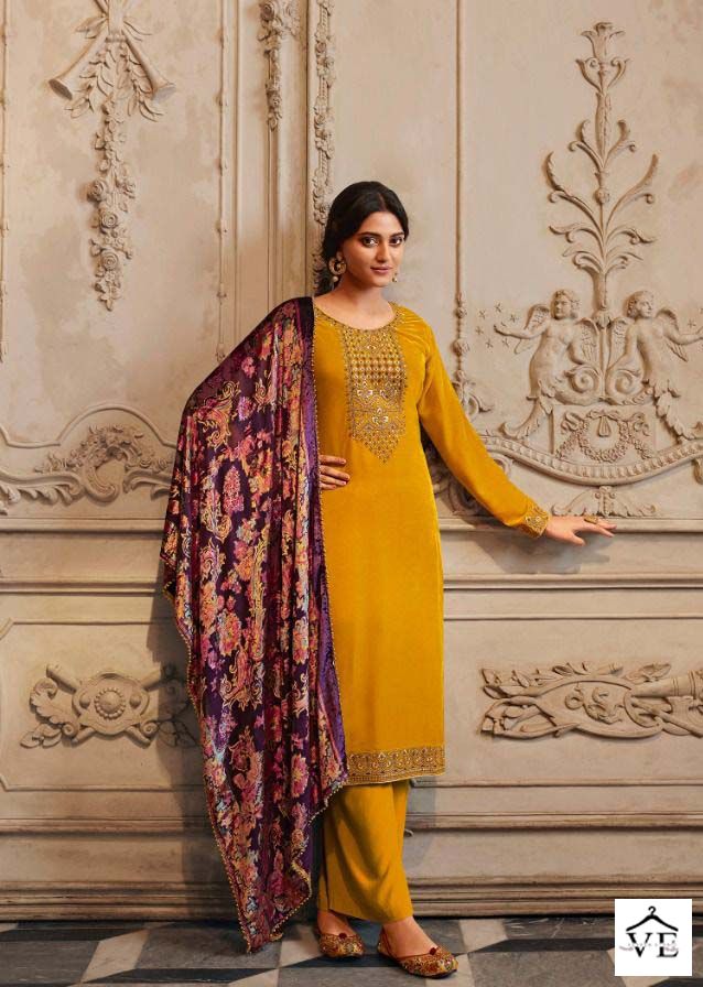 Zisa Glamour Vol 2 Velvet Wholesale Designer Salwar Suit Catalog — Wholesale Salwar Suits, MPA wholesale from Surat - Gallery Image 2