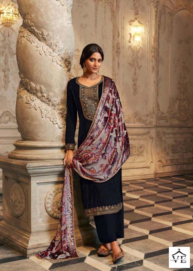 Zisa Glamour Vol 2 Velvet Wholesale Designer Salwar Suit Catalog — Wholesale Salwar Suits, MPA wholesale from Surat - Gallery Image 3