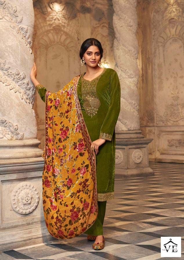 Zisa Glamour Vol 2 Velvet Wholesale Designer Salwar Suit Catalog — Wholesale Salwar Suits, MPA wholesale from Surat - Gallery Image 4